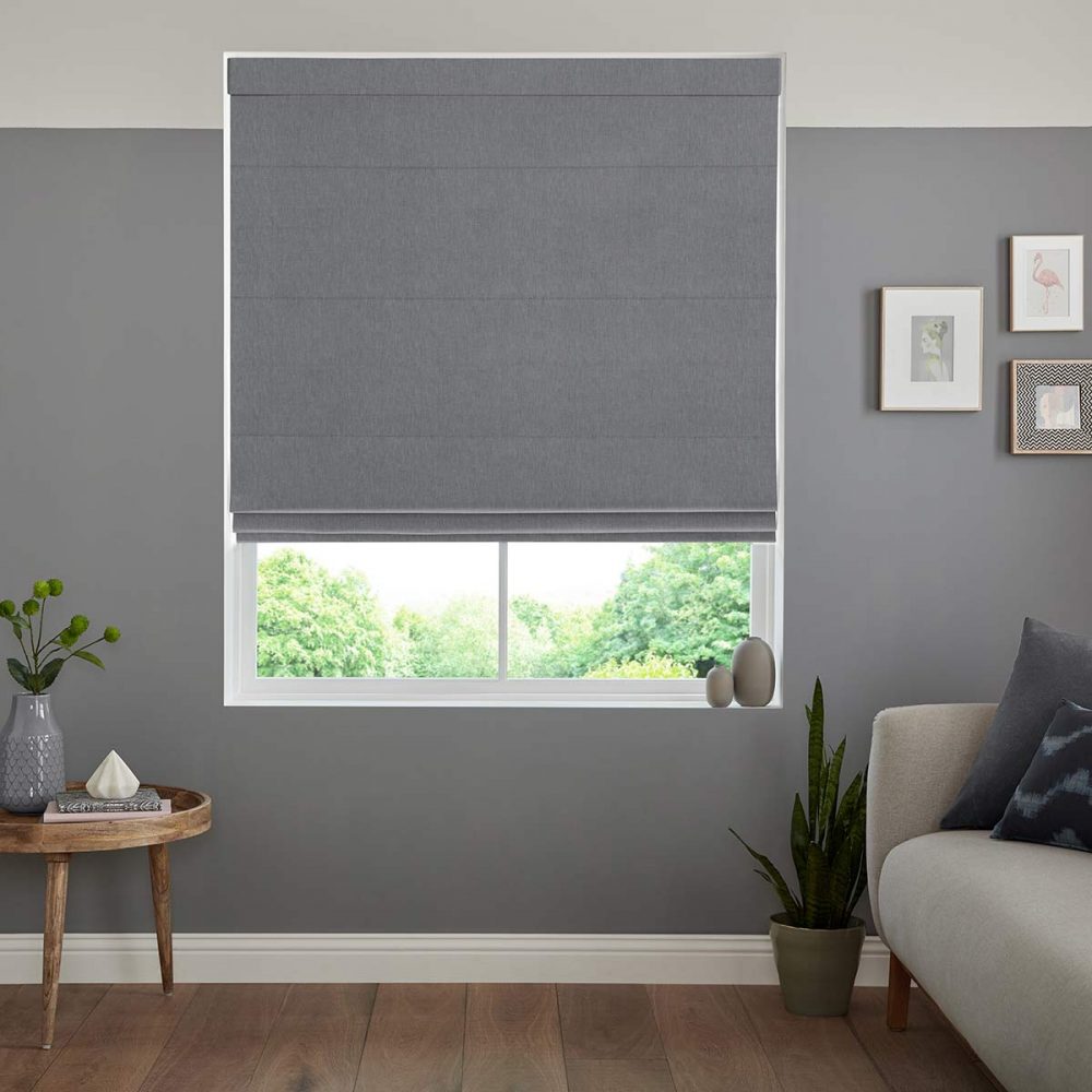 Denver Charcoal Roman Blind