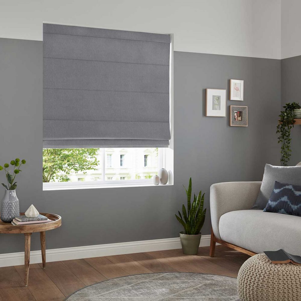 Denver Charcoal Roman Blind