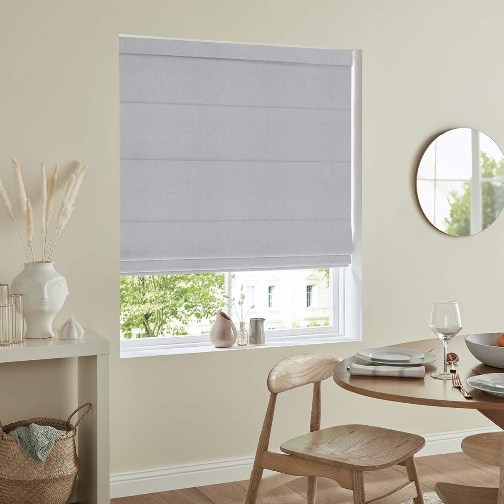 Denver Silver Roman Blind