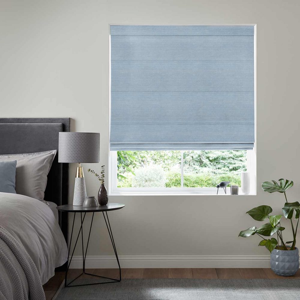 Vegas Blue Roman Blind