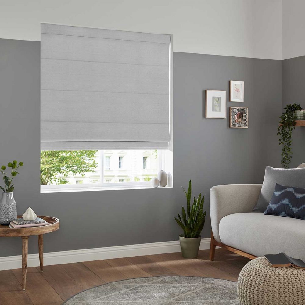 Vegas Silver Roman Blind