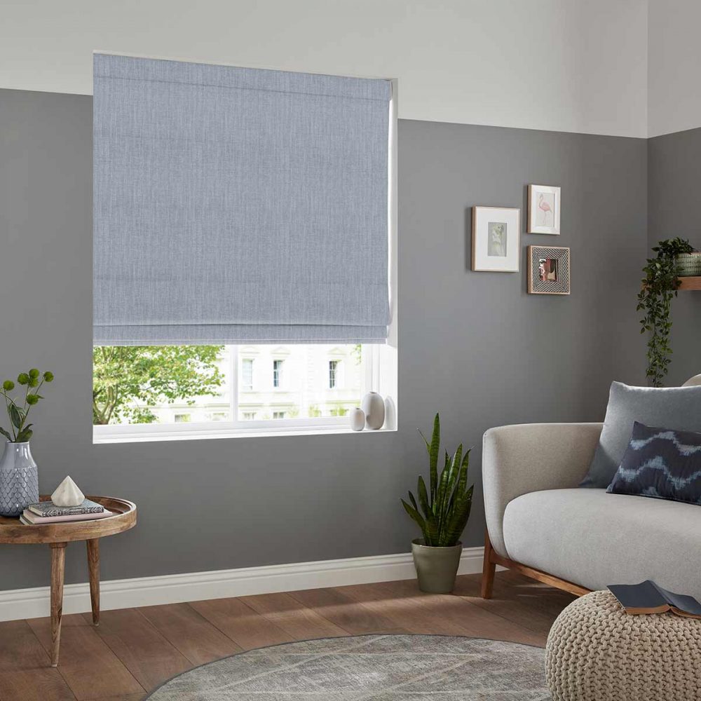 Seattle Fog Roman Blind