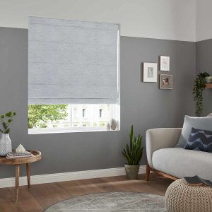 Miami Silver Roman Blind