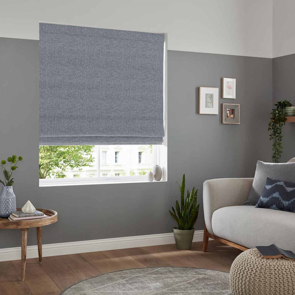 Miami Slate Roman Blind