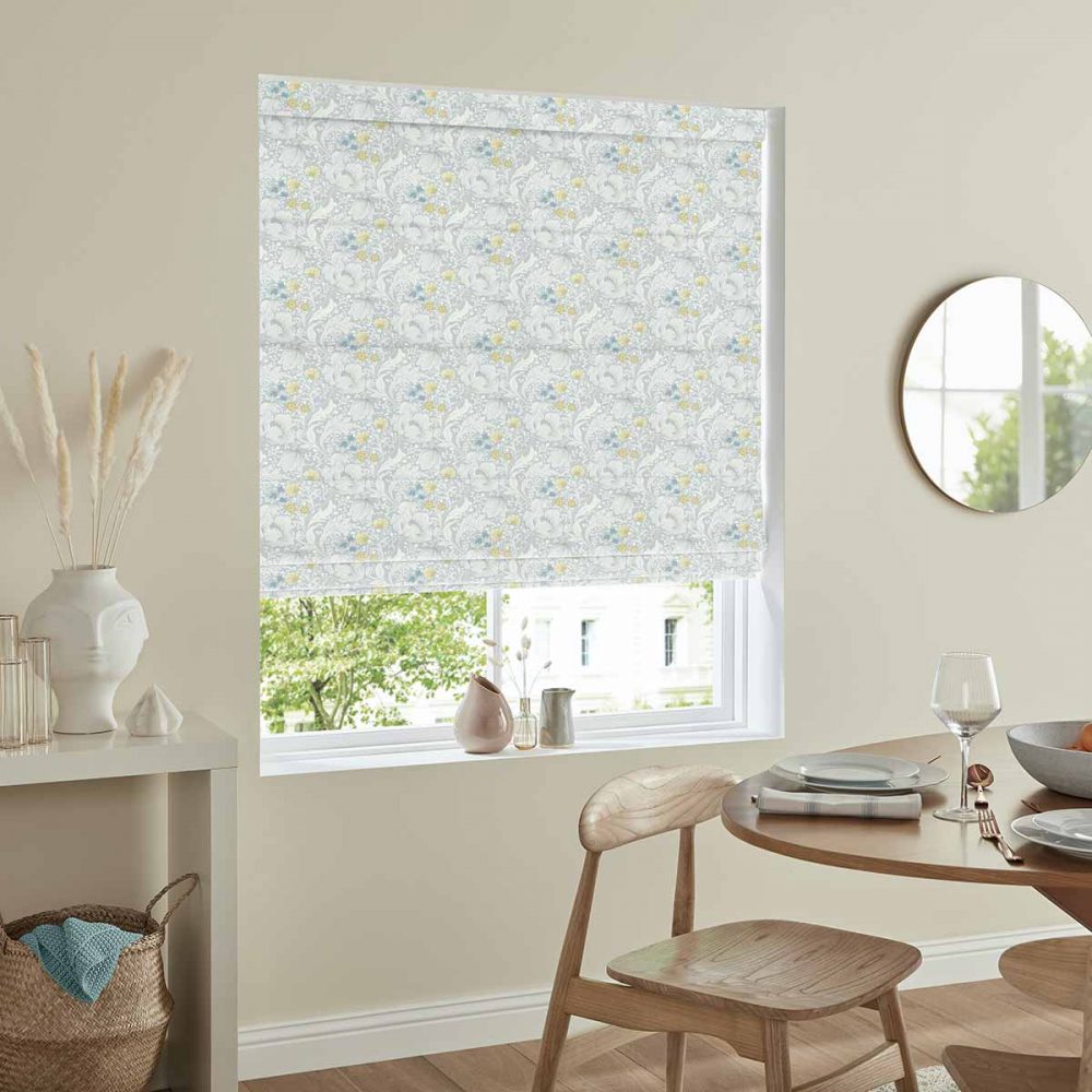 Warwick Silver Roman Blind