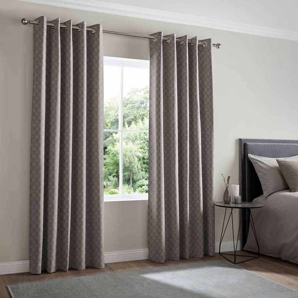 Celeste Graphite Curtain