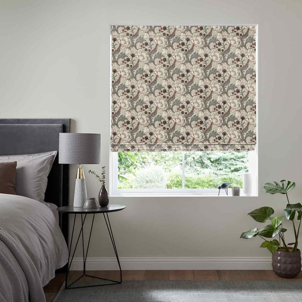 Maude  Claret Roman Blind