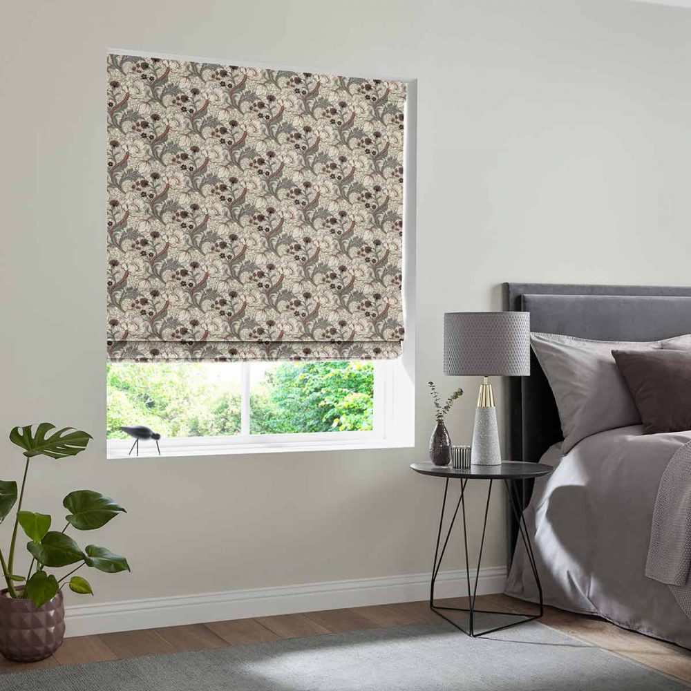 Maude  Claret Roman Blind