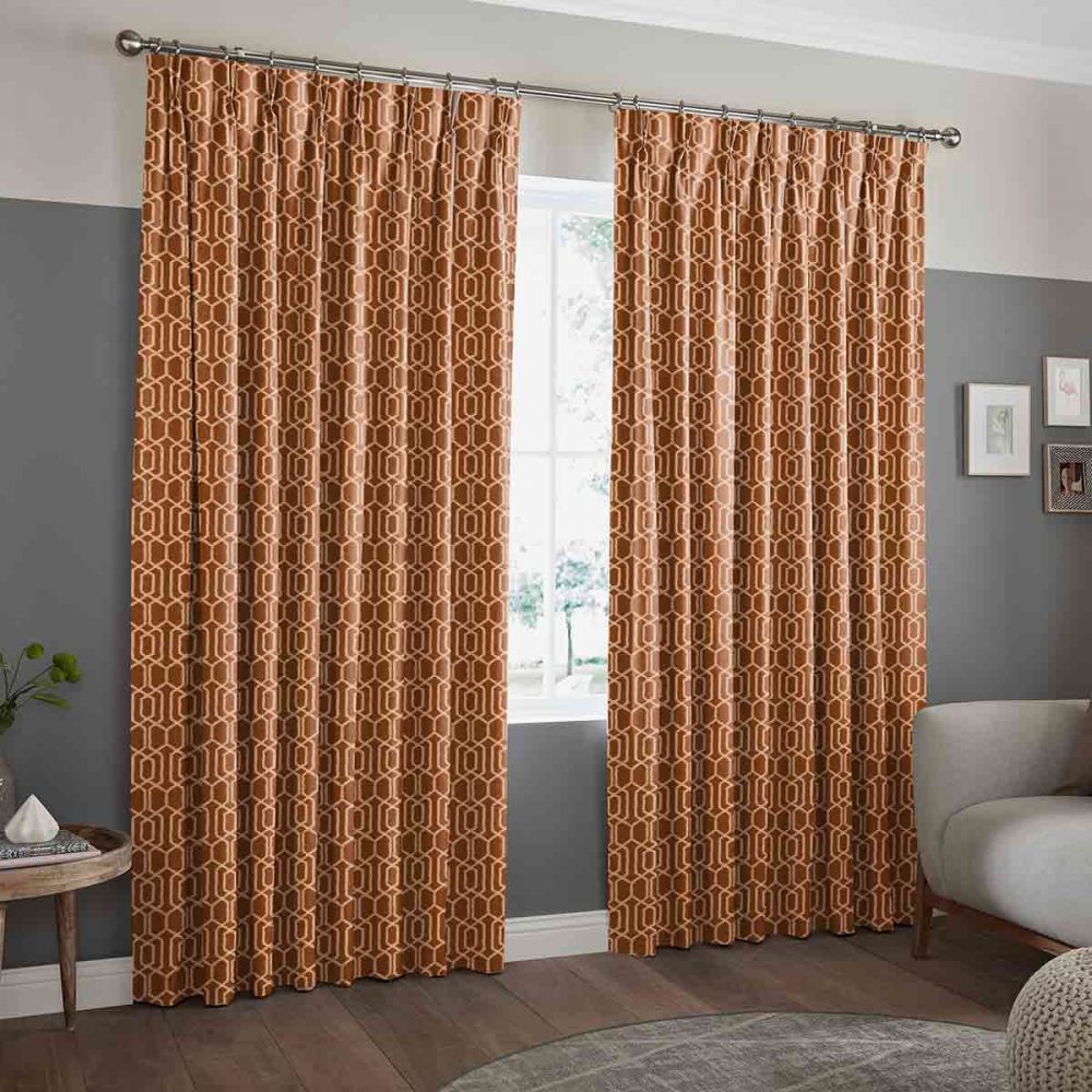 Eleanor Terracotta Curtain