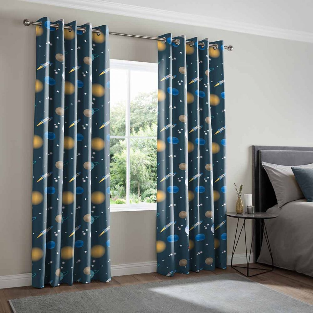 Into Space Multi Curtain