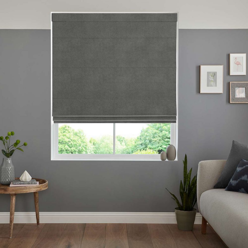 Cassandra  Slate Roman Blind