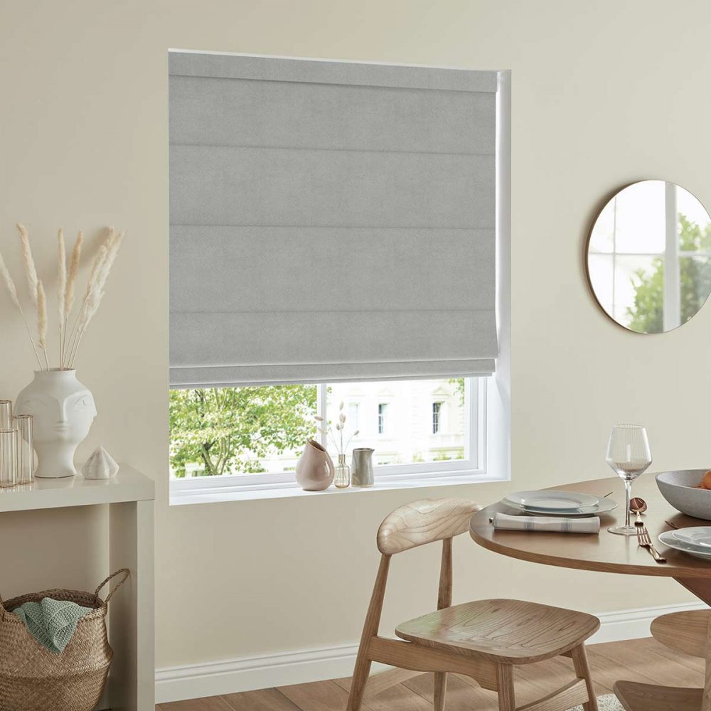 Cassandra  Silver Roman Blind