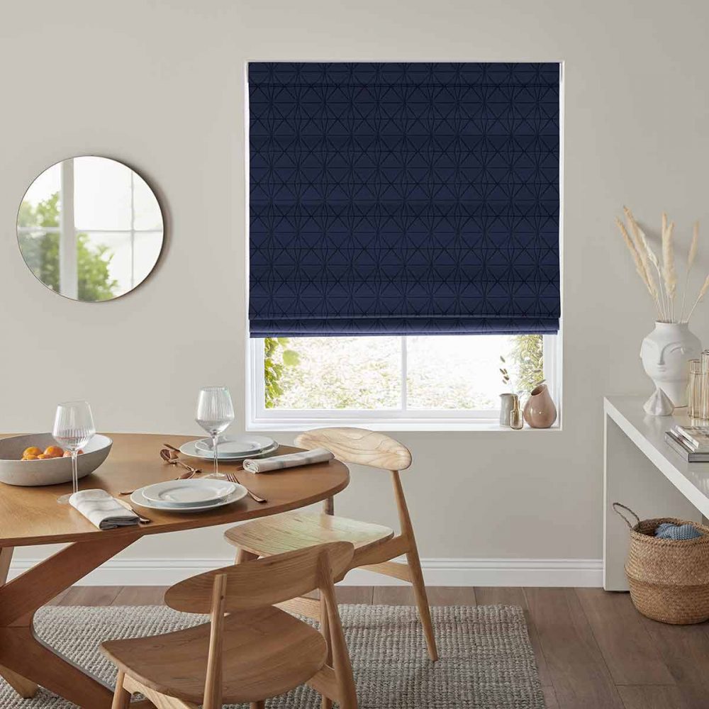 Astrid  Indigo Roman Blind