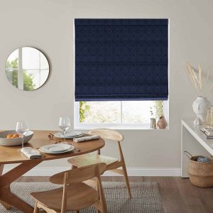 Astrid  Indigo Roman Blind