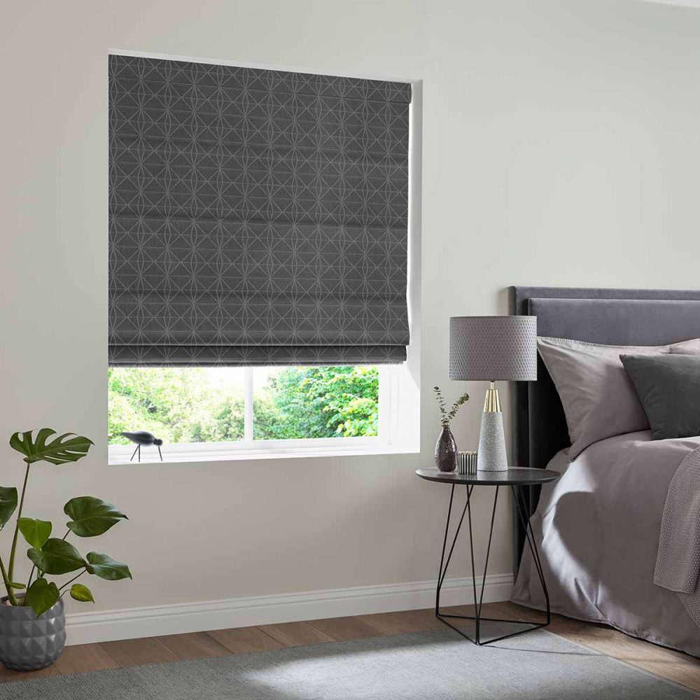 Astrid  Graphite Roman Blind