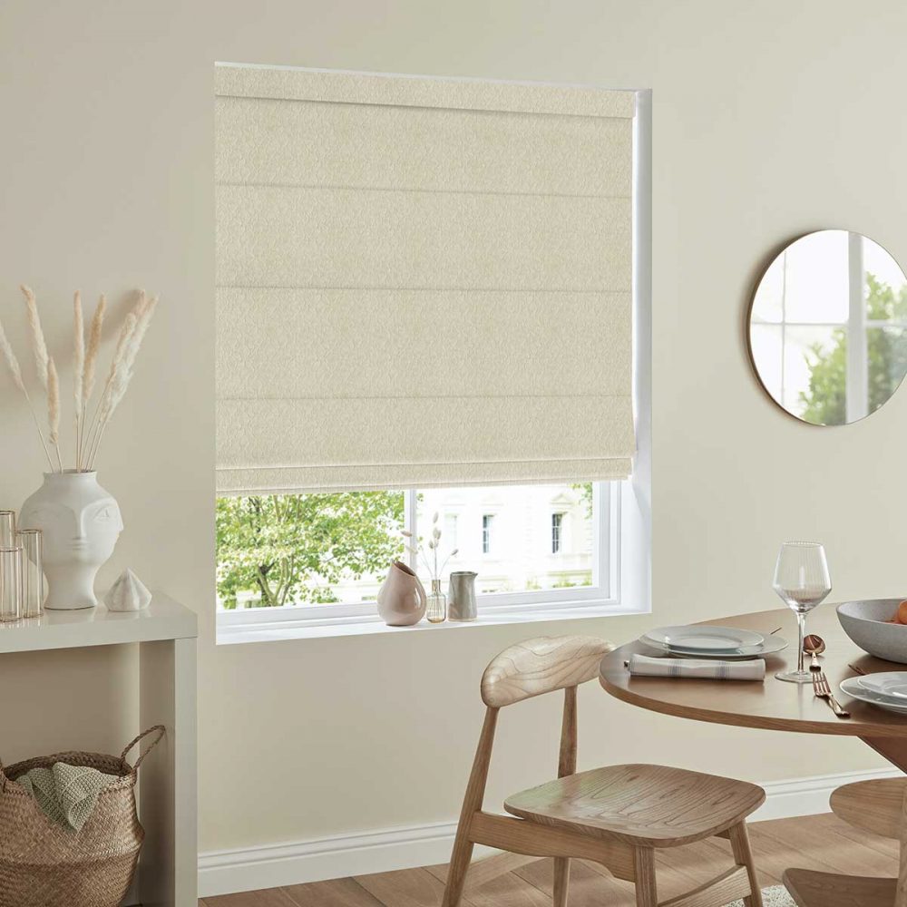 Samphire  Ivory Roman Blind