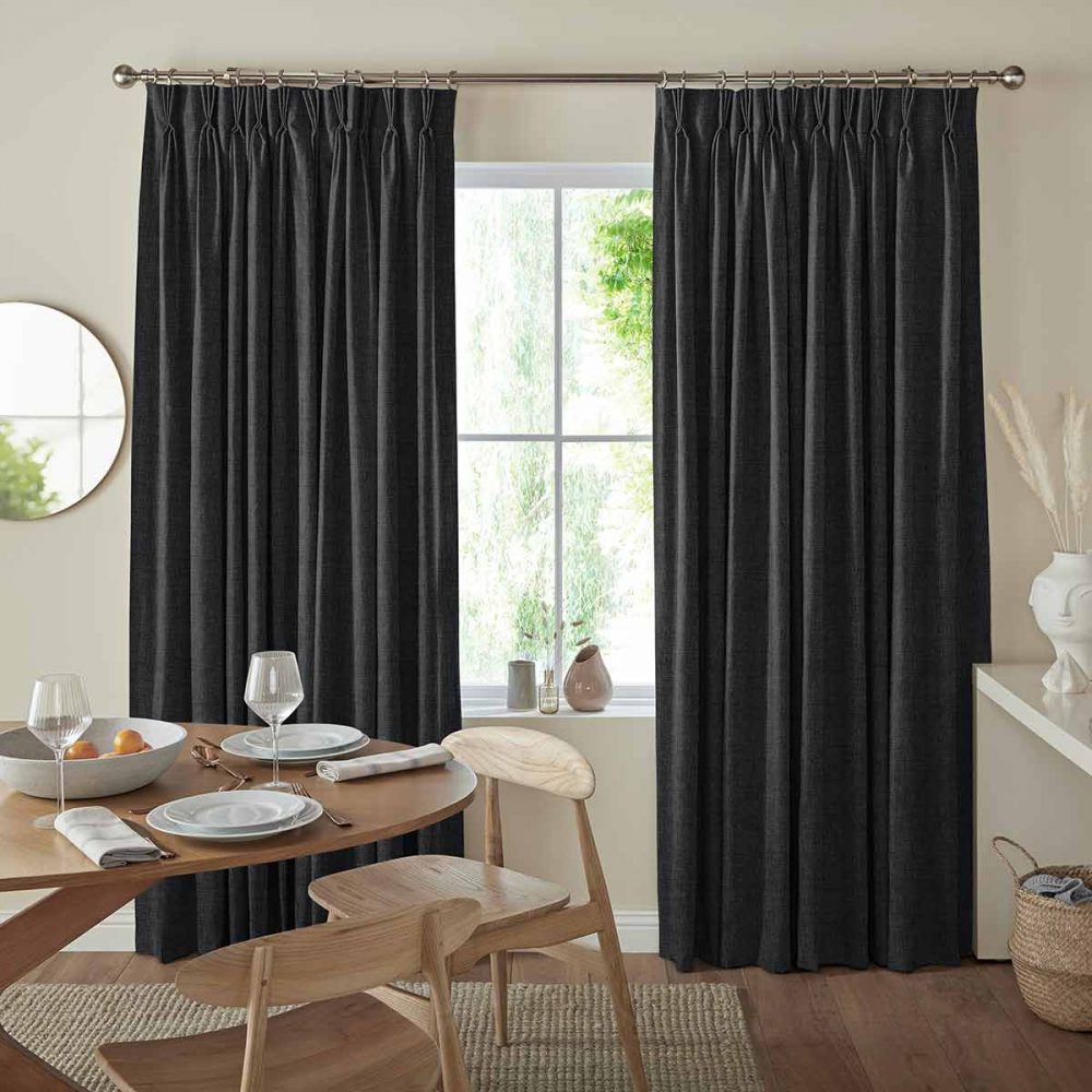 Clara Charcoal Curtain