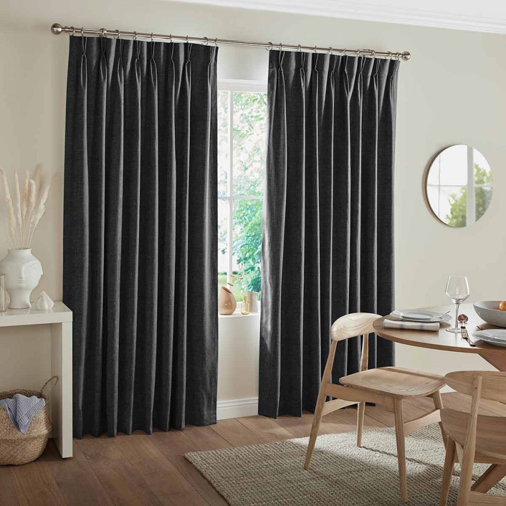 Clara Charcoal Curtain