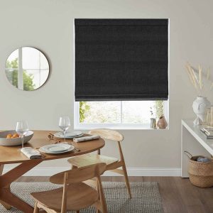 Clara Charcoal Roman Blind