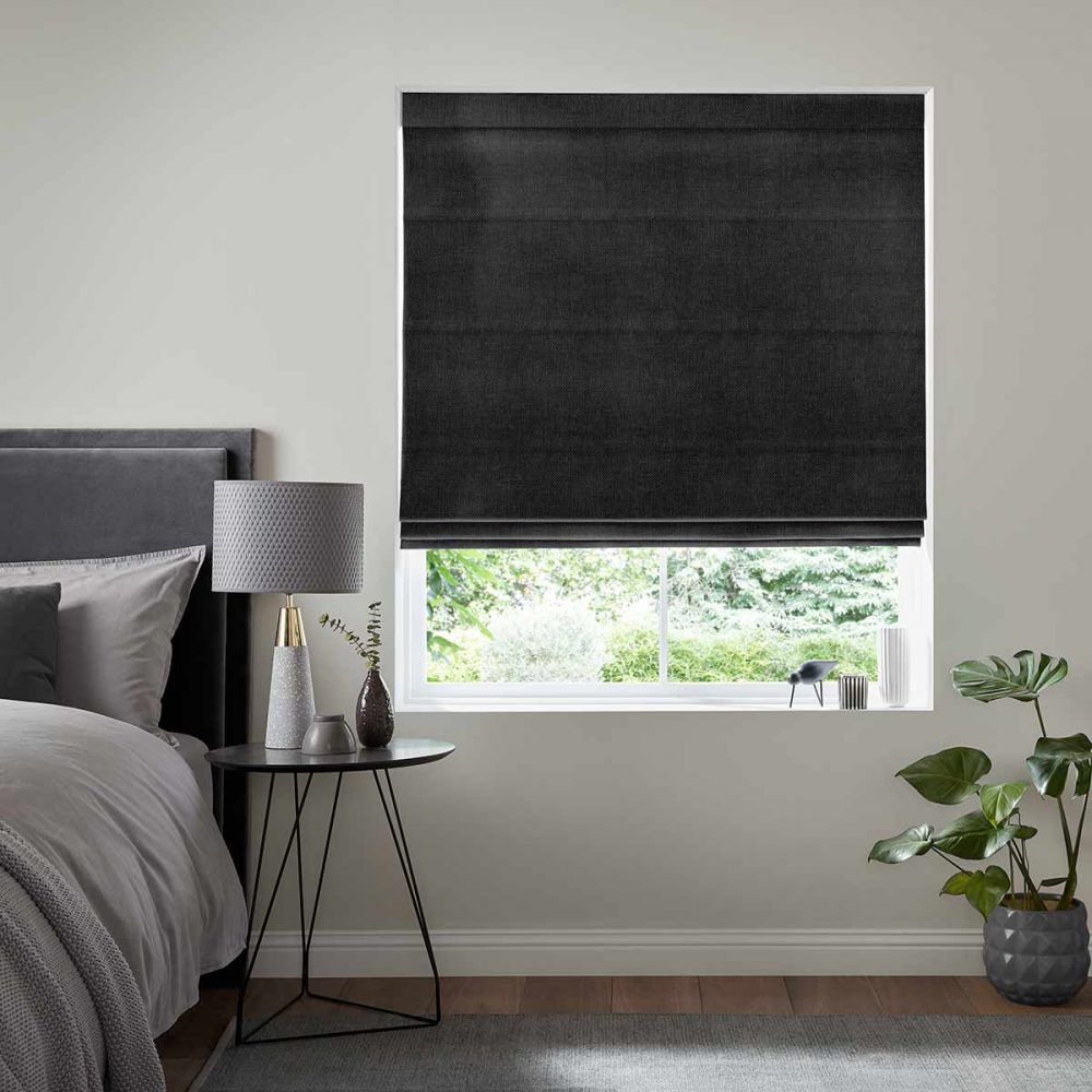 Clara Ebony Roman Blind