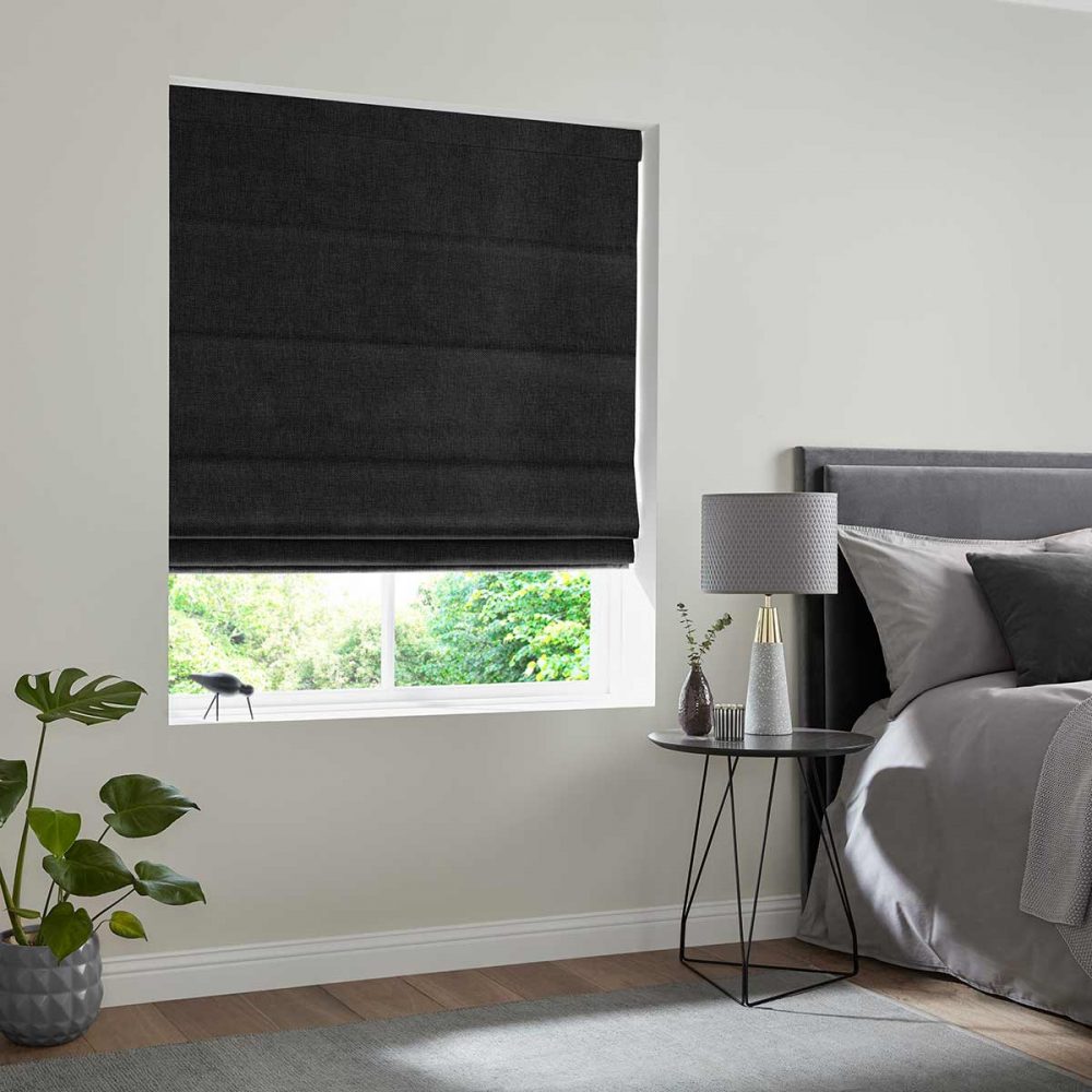 Clara Ebony Roman Blind