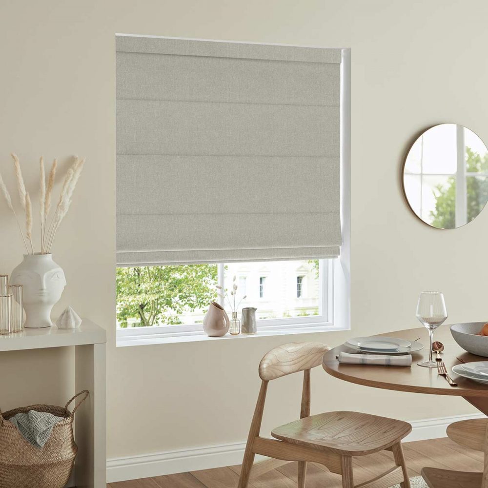 Frida Oatmeal Roman Blind