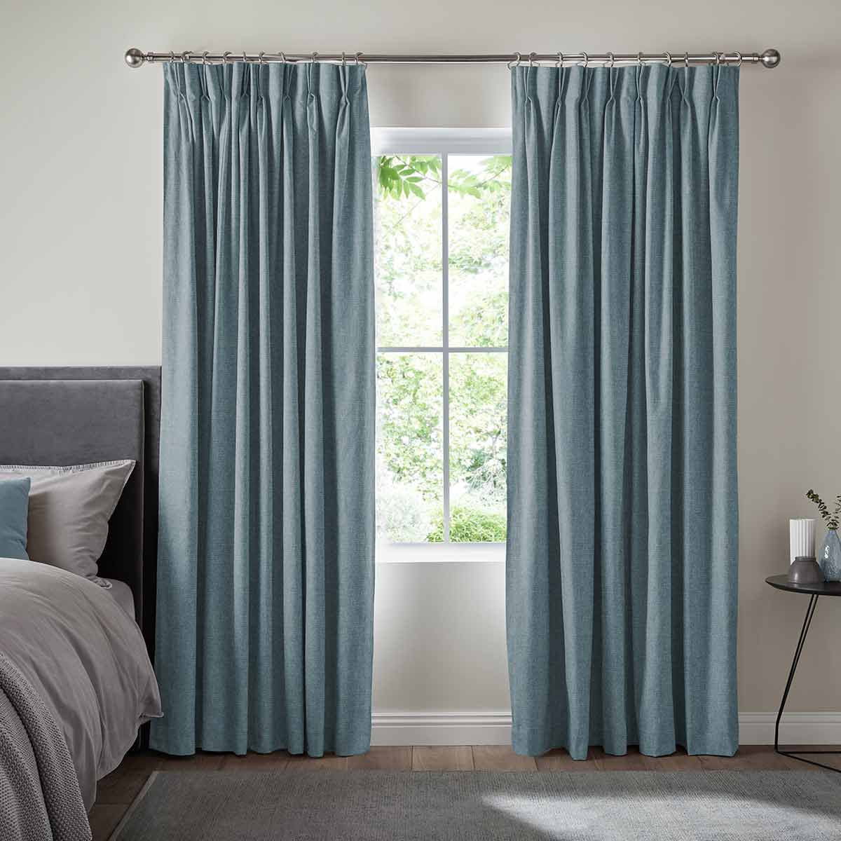 Jackson Teal Curtain - illumin8 Curtains and Blinds