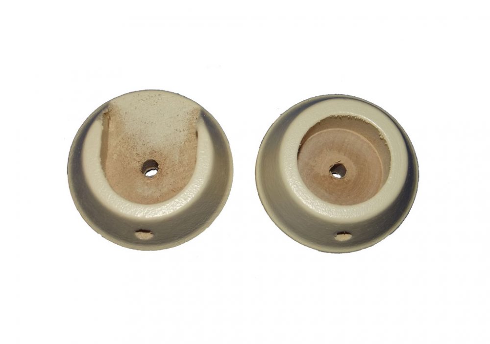 Woodline 28mm Cream Recess Bracket 1 Pack of 2