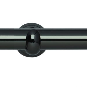 Neo 28mm Black Nickel Bullet Metal Eyelet Pole Set