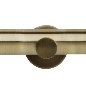 Neo 35mm Spun Brass Stud Metal Eyelet Pole Set