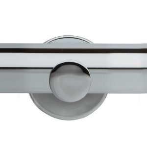 Neo 35mm Chrome Stud Metal Eyelet Pole Set