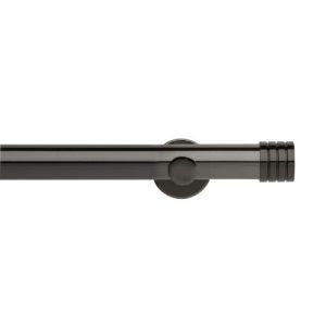 Neo 35mm Black Nickel Stud Metal Eyelet Pole Set