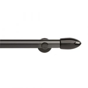 Neo 35mm Black Nickel Bullet Metal Eyelet Pole Set