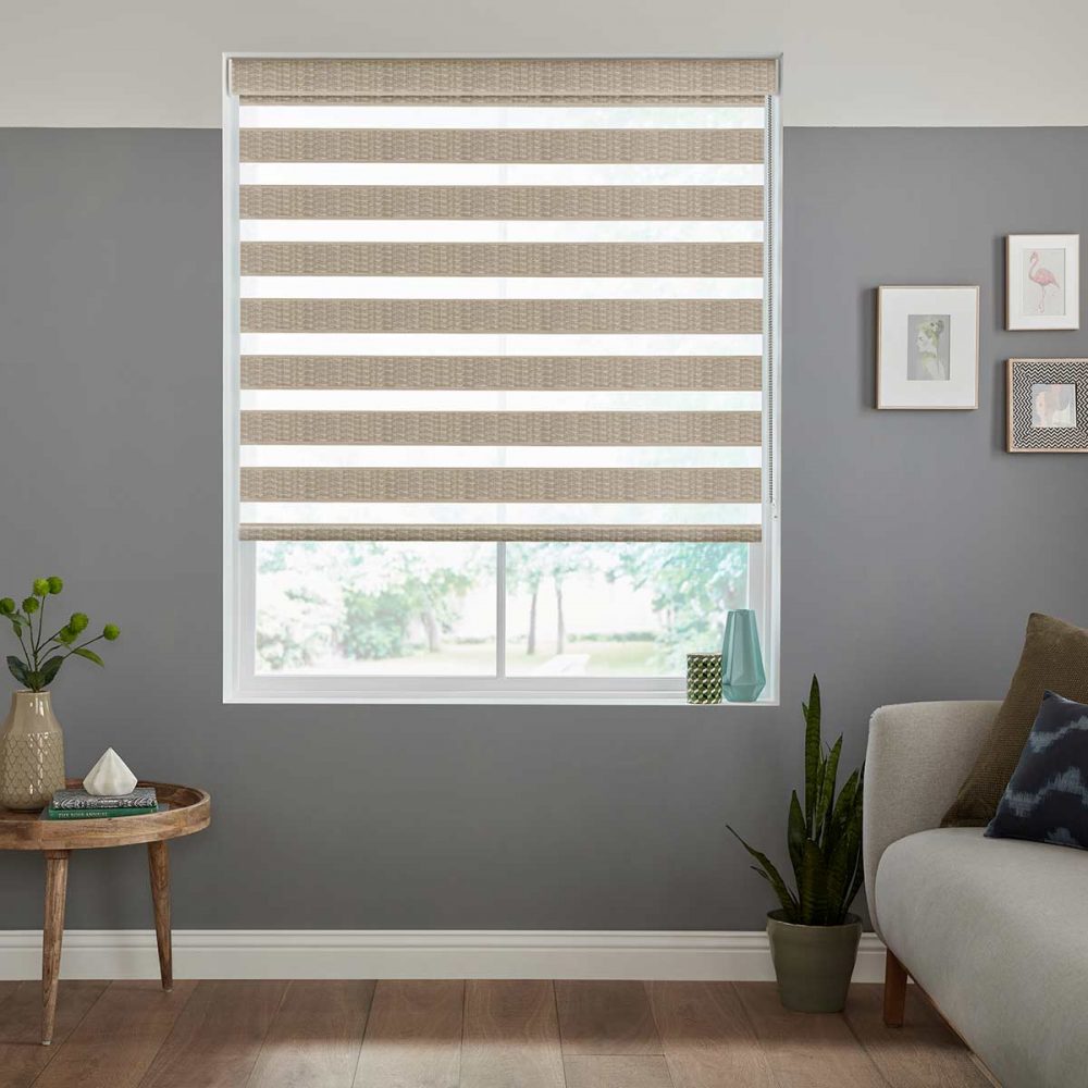 Rattan Oak Fifty50 Blinds