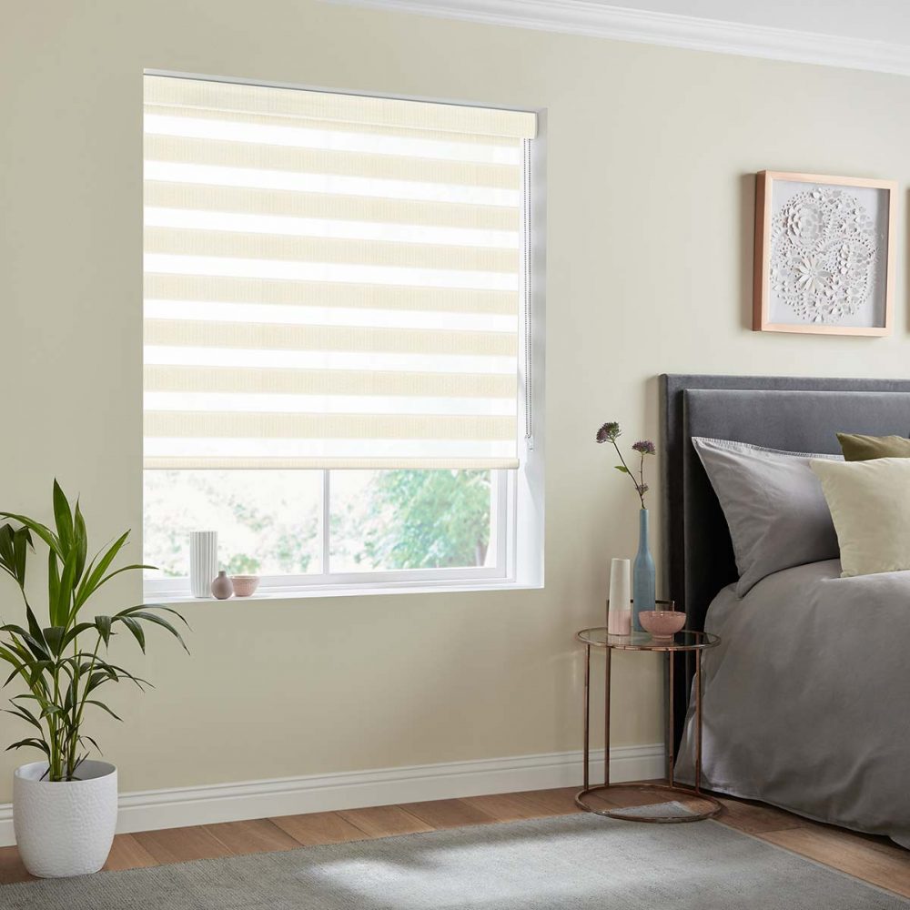 Rattan Ivory Fifty50 Blinds