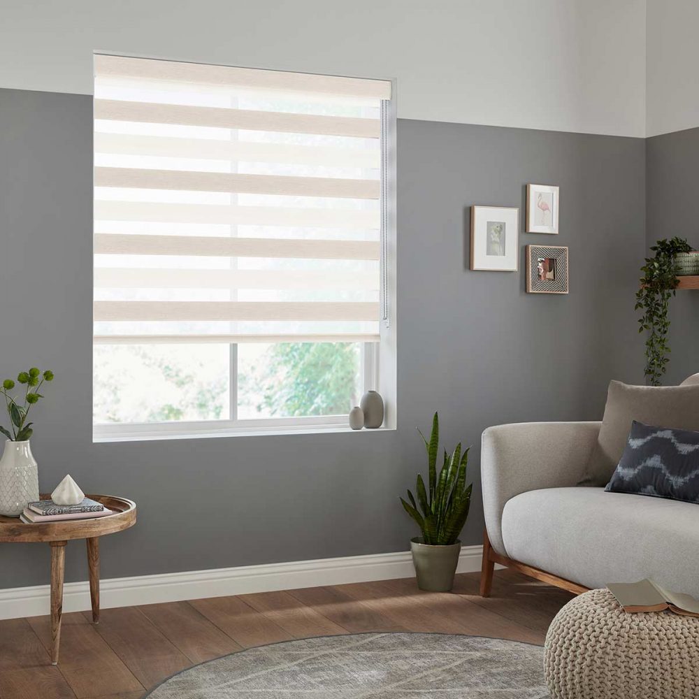 Gemini White Fifty50 Blinds