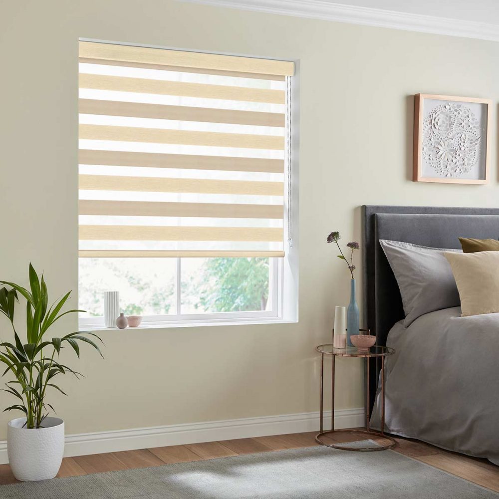 Gemini Beige Fifty50 Blinds