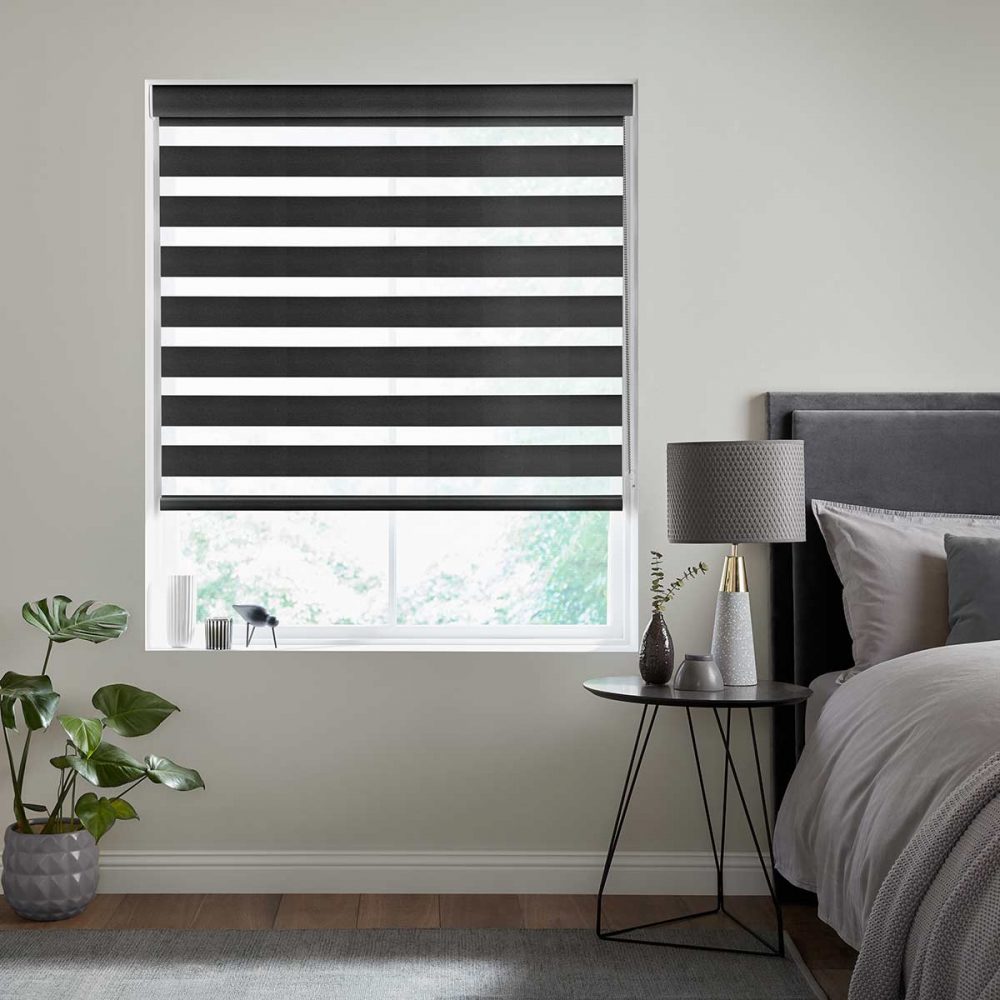 Vienna Black Fifty50 Blinds