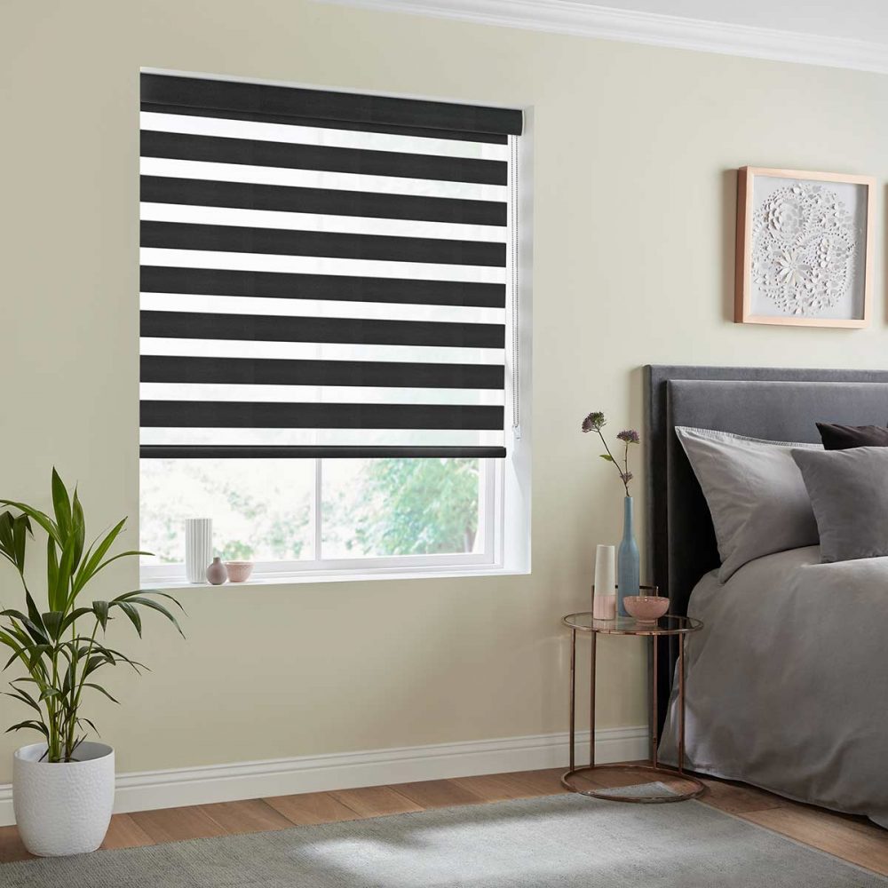 Vienna Black Fifty50 Blinds