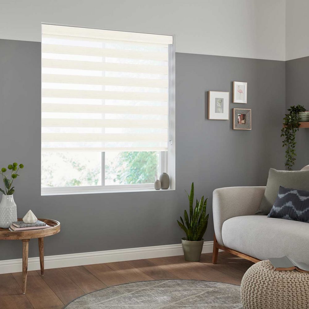 Linen Stripe Fifty50 Blinds