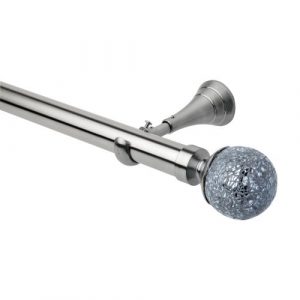 Neo Style 28mm Mosaic Ball Stainless Steel Metal Eyelet Pole Set