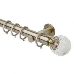 Neo Style 35mm Clear Pumpkin Spun Brass Complete Metal Pole Set