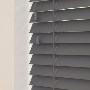 Charcoal  - 50mm Real wood Blind