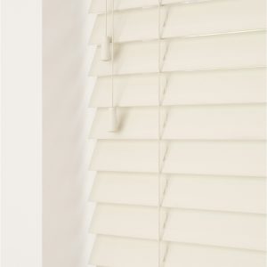 Ivory -50mm Faux wood Blind