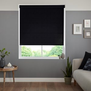 Xavier Black Roller Blinds