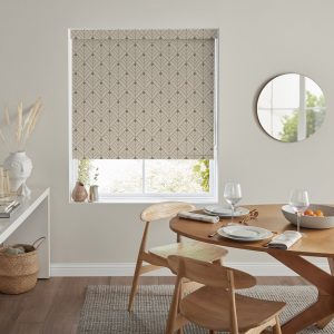 Diamonds Taupe Roller Blinds