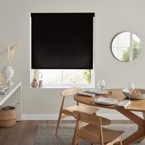 Rae Black Roller Blinds