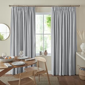 Corinne Silver Curtain