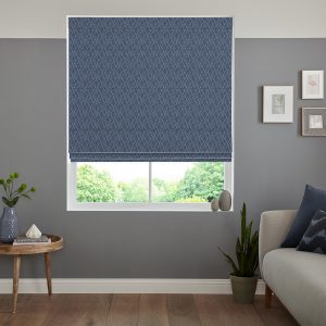 Annika Indigo Roman Blind