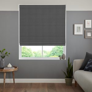 Lewry Charcoal Roman Blind